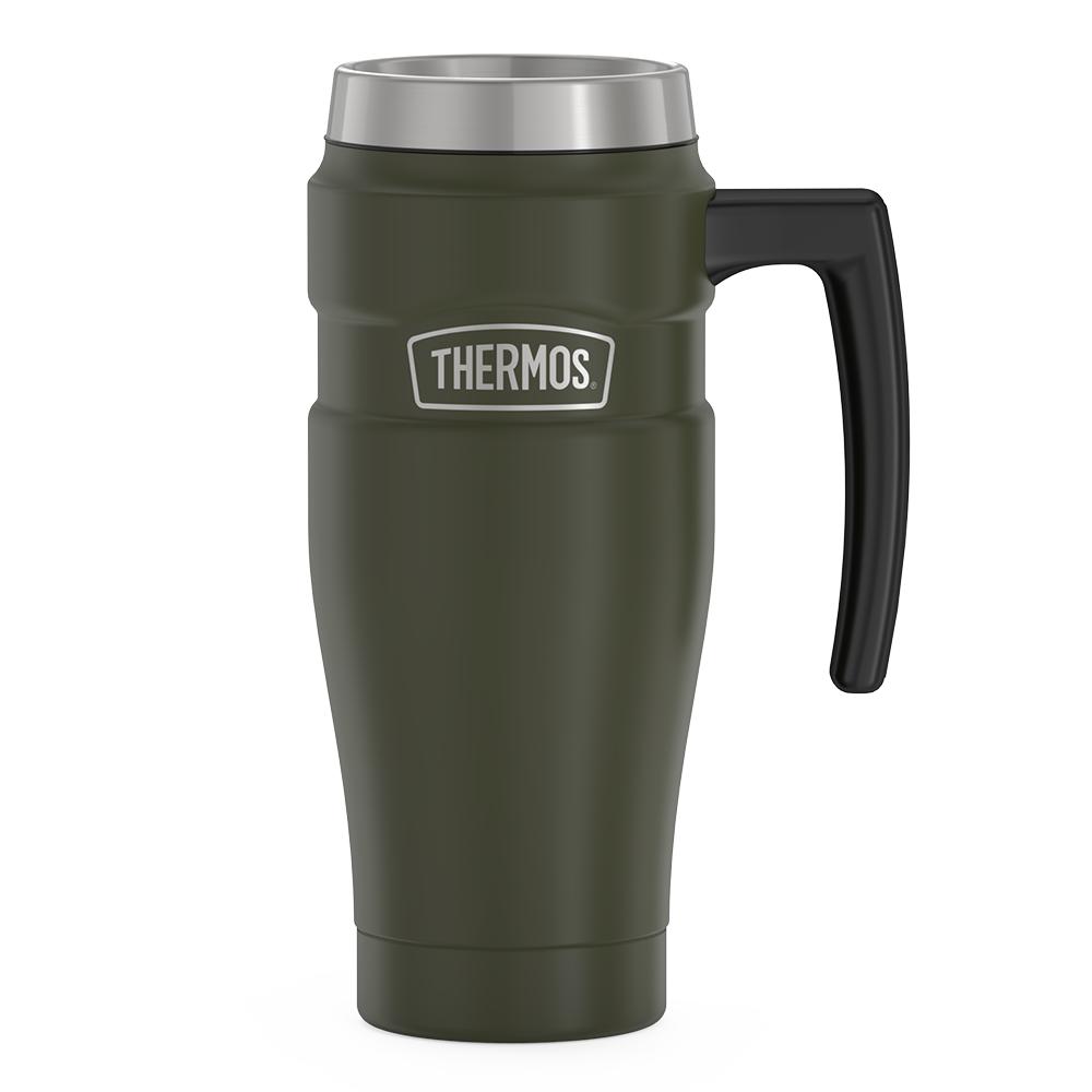 Thermos® 16oz Stainless King™ mug in Matte Stainless Steel