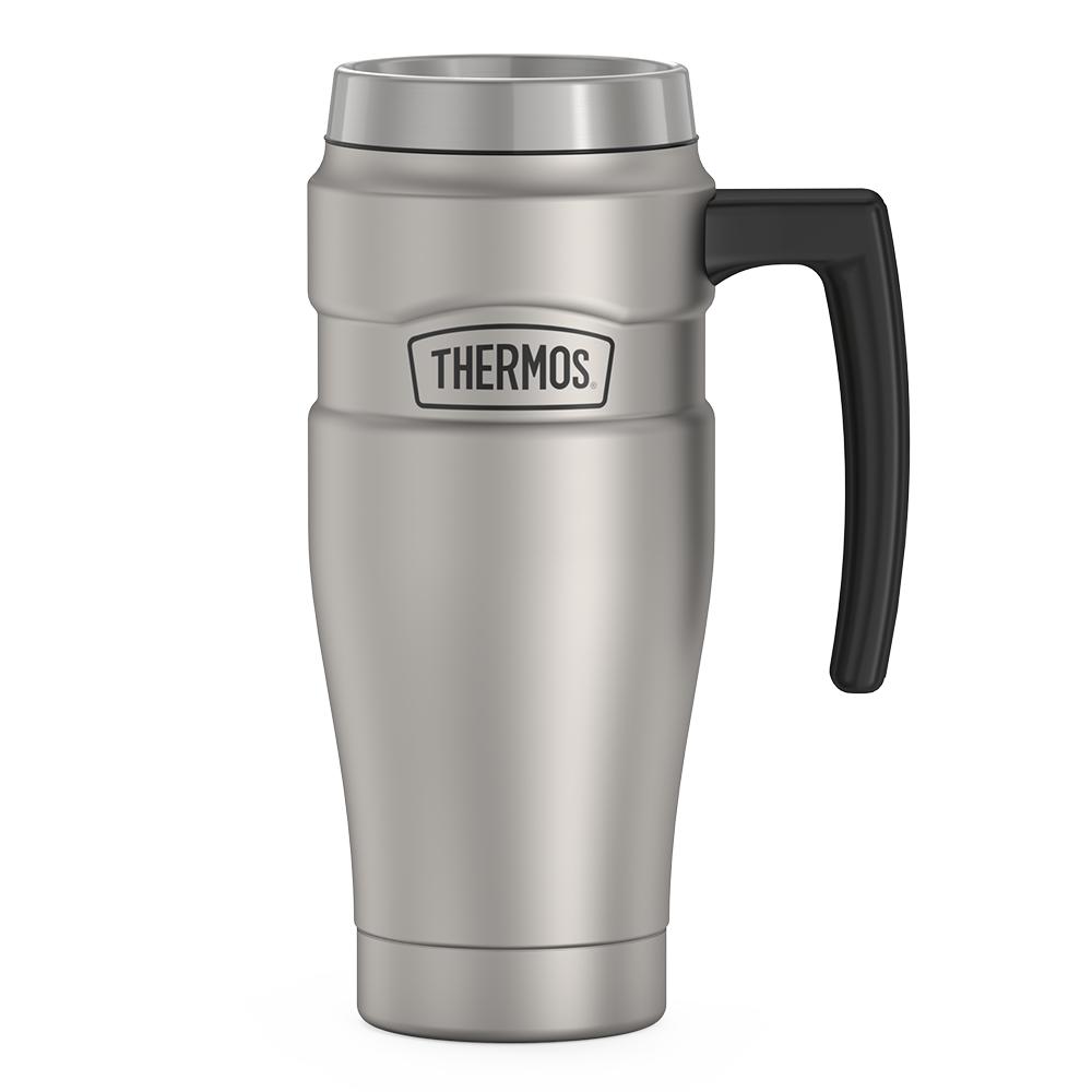 Thermos® 16oz Stainless King™ mug in Matte Stainless Steel