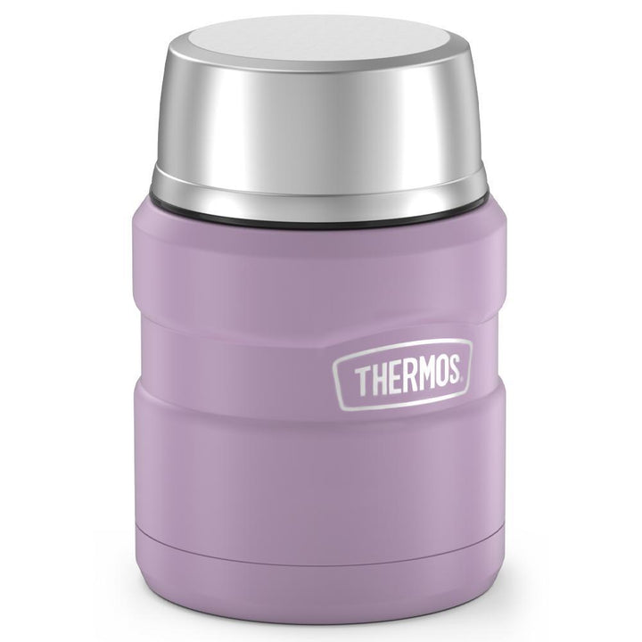 Thermos® 16oz Stainless King™ food jar in Matte Rose — angled view showing full profile