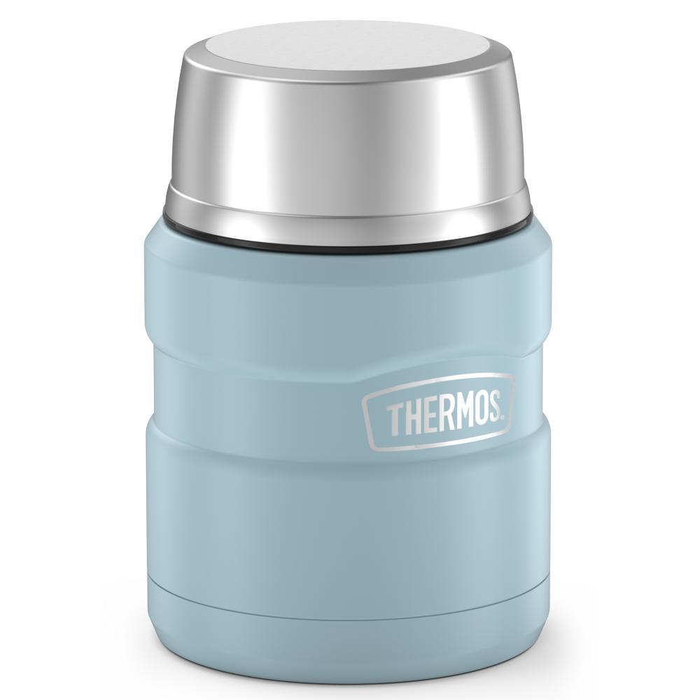 Thermos® 16oz Stainless King™ food jar in Matte Rose — angled view showing full profile