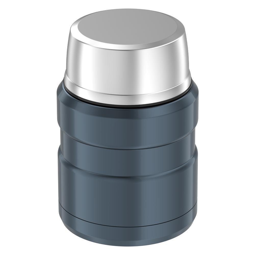 Thermos® 16oz Stainless King™ food jar in Matte Rose — back view showing handle and base