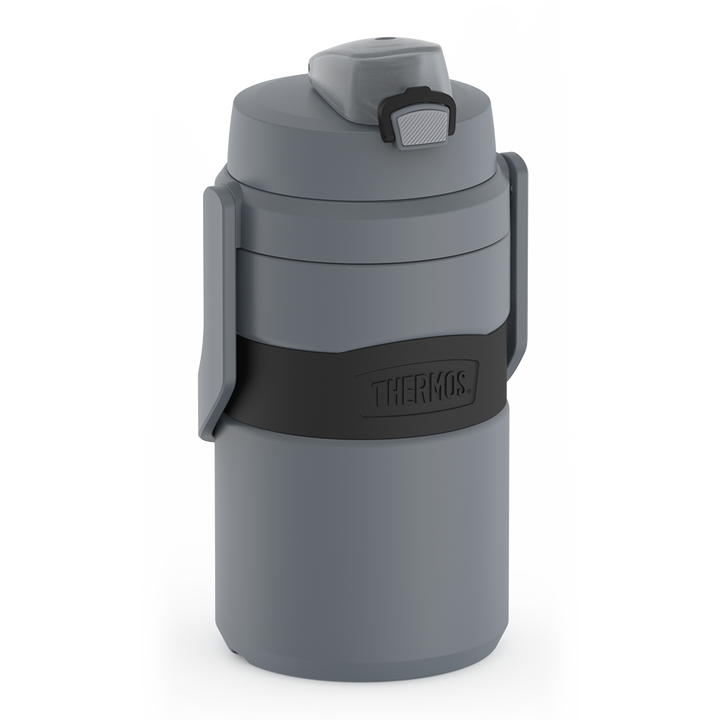 Thermos® 32oz Thermos® water bottle in Charcoal — angled view showing full profile