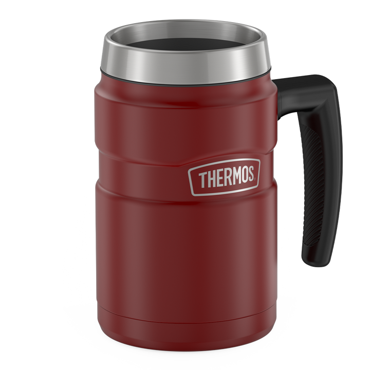 Thermos® 16oz Stainless King™ mug in Matte Stainless Steel