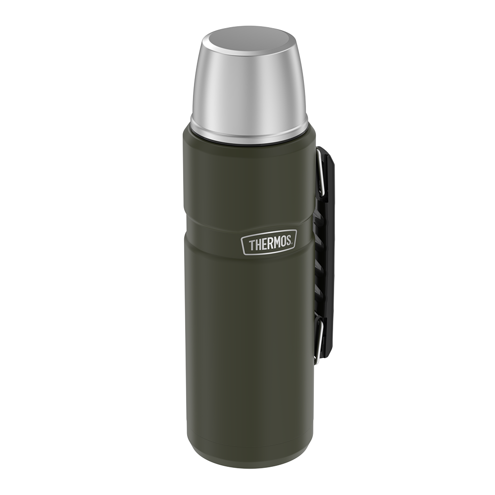 Thermos® 40oz Stainless King™ beverage bottle in Matte Stainless Steel