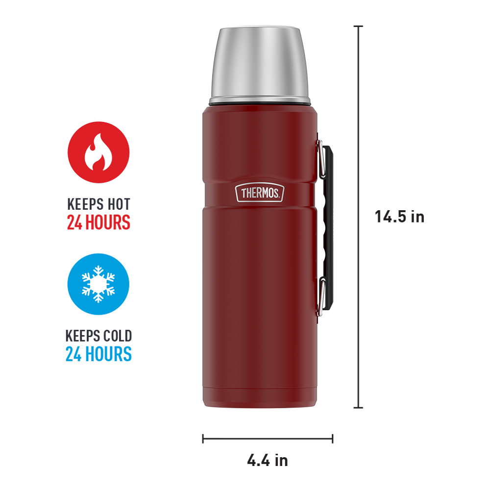 Thermos® 2.0 L Stainless King™ beverage bottle in Matte Stainless Steel