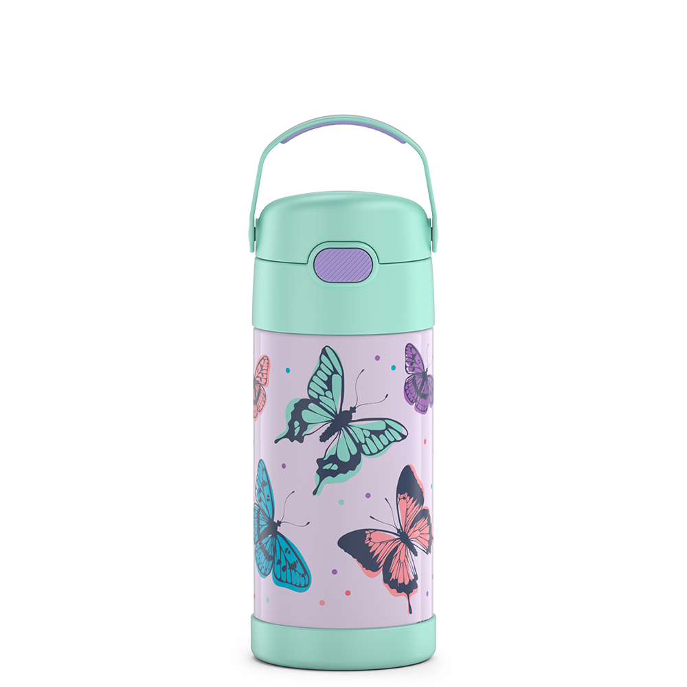 Thermos® 12oz FUNtainer® water bottle in Butterfly Frenzy