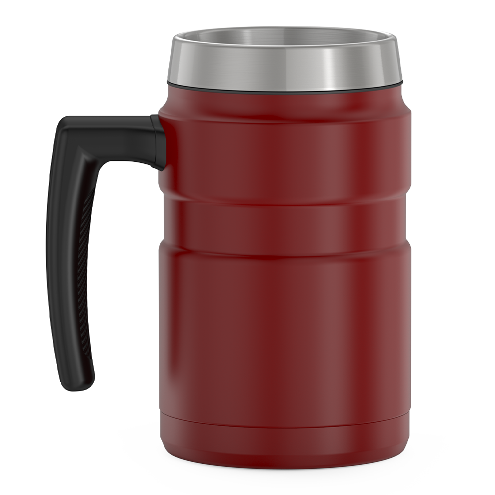 Thermos® 16oz Stainless King™ mug in Matte Stainless Steel