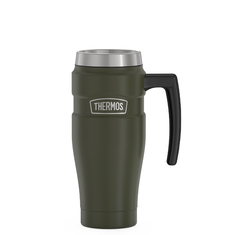 Thermos® 16oz Stainless King™ mug in Army Green