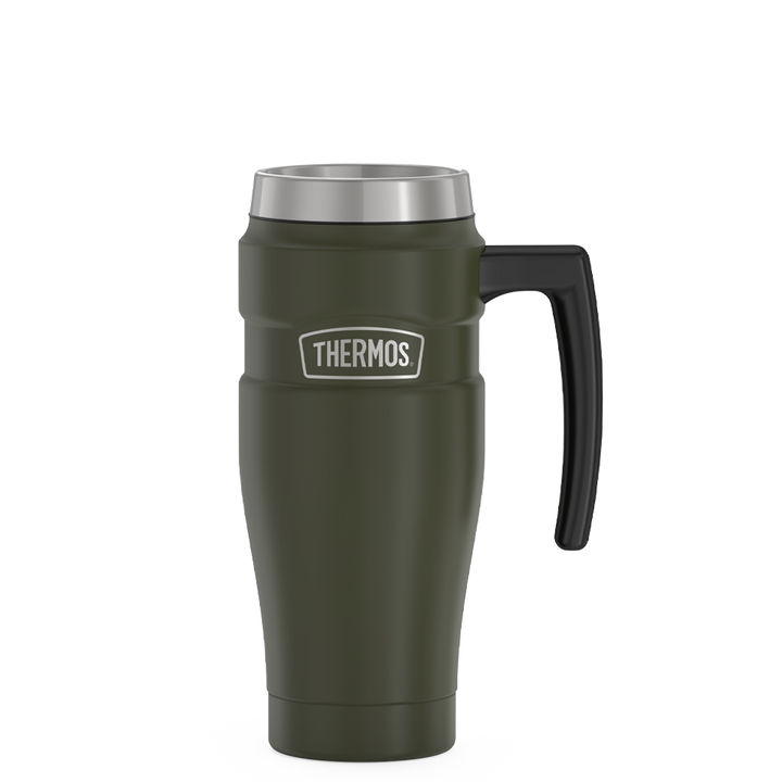 Thermos® 16oz Stainless King™ mug in Army Green