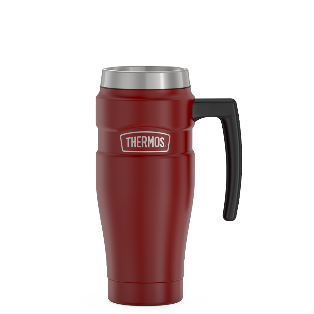 Thermos® 16oz Stainless King™ mug in Rustic Red