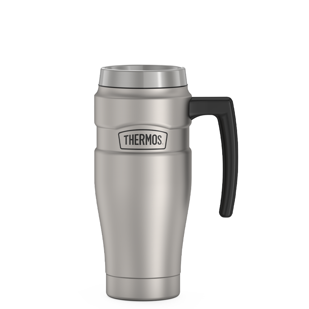 Thermos® 16oz Stainless King™ mug in Matte Stainless Steel