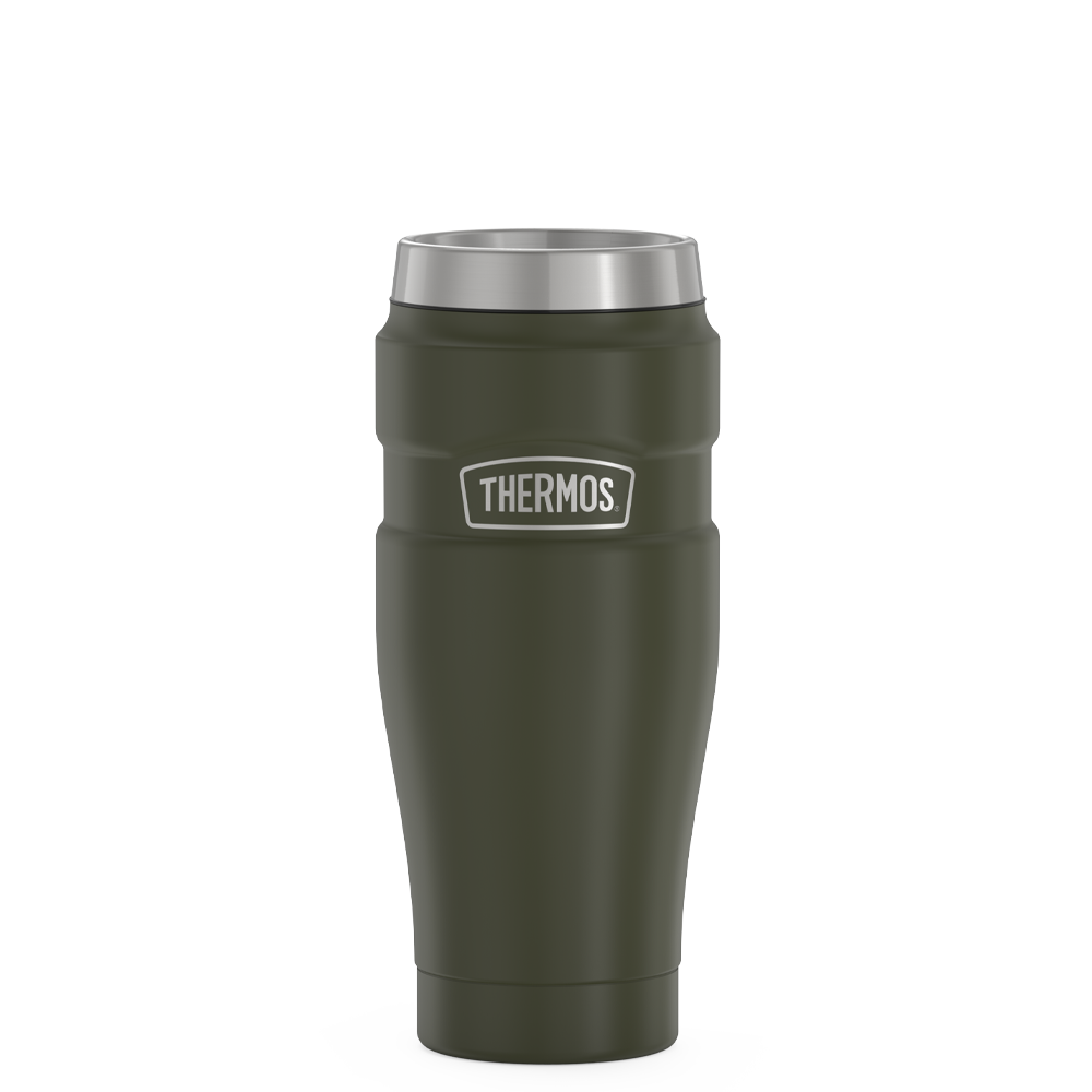 Thermos® 16oz Stainless King™ tumbler in Army Green