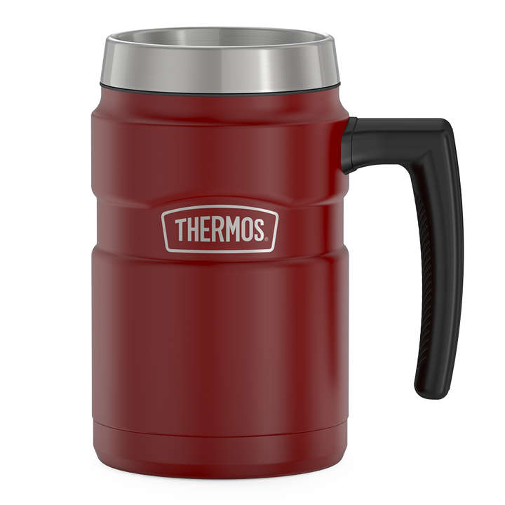Thermos® 16oz Stainless King™ mug in Matte Stainless Steel