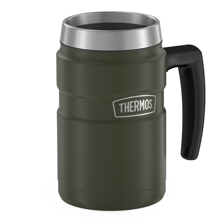 Thermos® 16oz Stainless King™ mug in Matte Stainless Steel