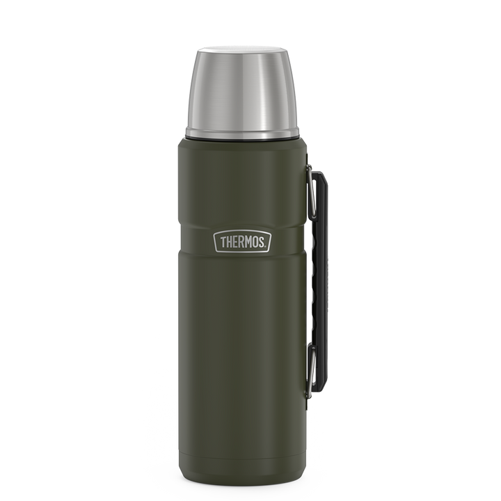 Thermos® 40oz Stainless King™ beverage bottle in Matte Stainless Steel