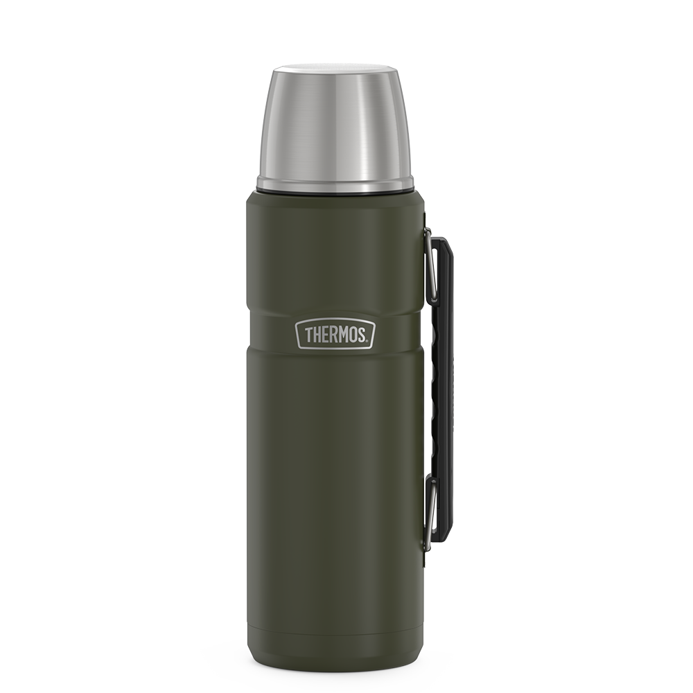 Thermos® 40oz Stainless King™ beverage bottle in Matte Stainless Steel