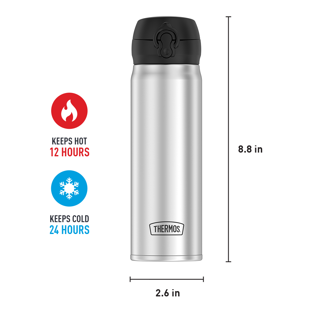 Thermos® 16oz Thermos® beverage bottle in Stainless Steel