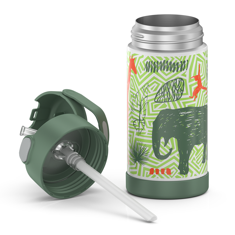 Thermos® 12oz FUNtainer® water bottle in Jungle Kingdom