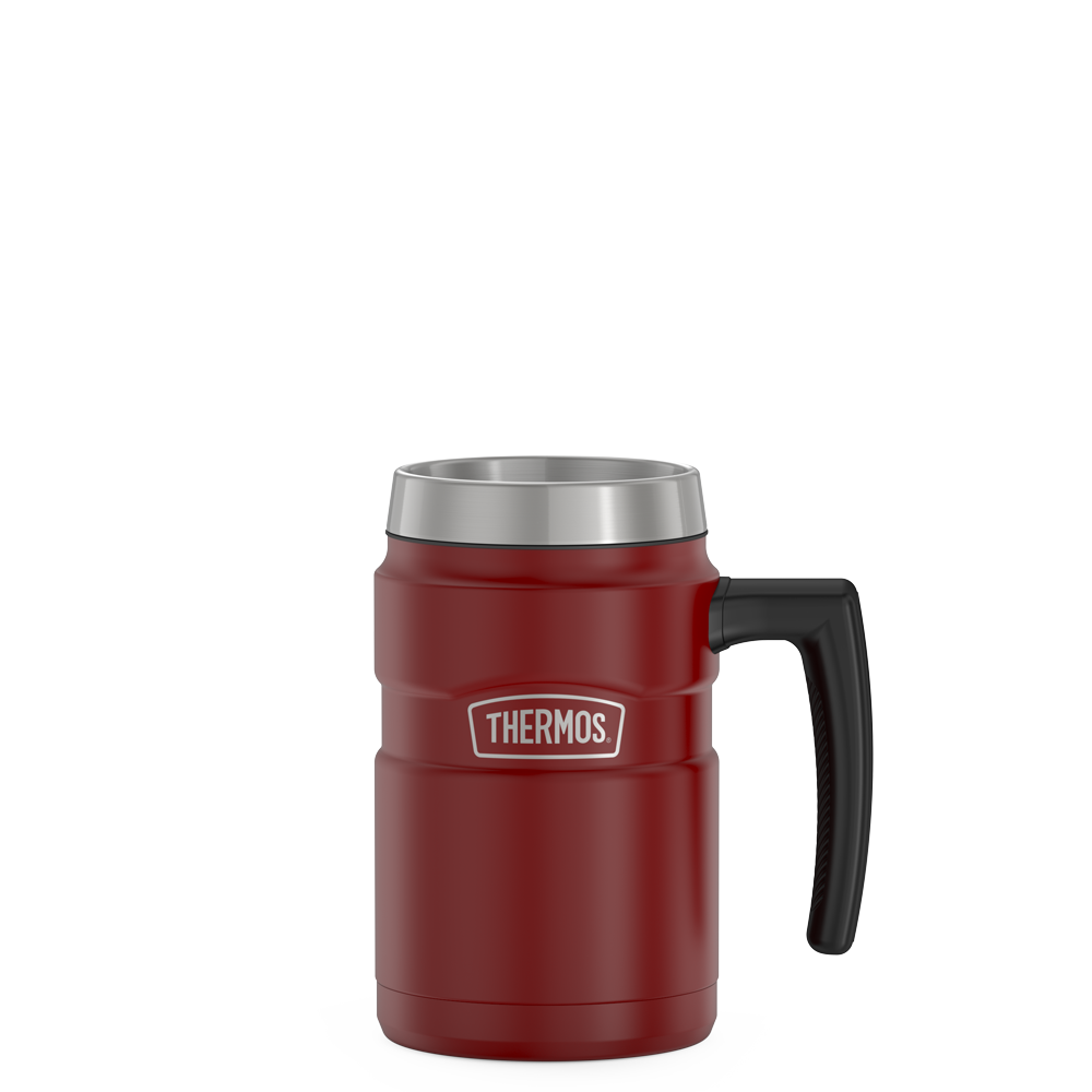 Thermos® 16oz Stainless King™ mug in Matte Stainless Steel