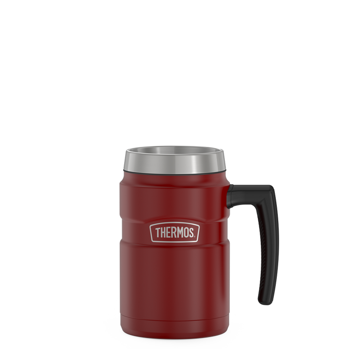 Thermos® 16oz Stainless King™ mug in Matte Stainless Steel