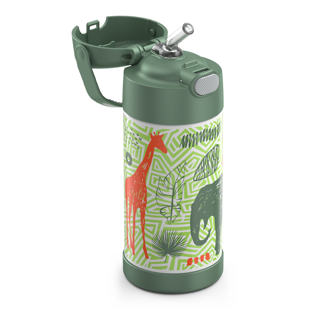 Thermos® 12oz FUNtainer® water bottle in Jungle Kingdom
