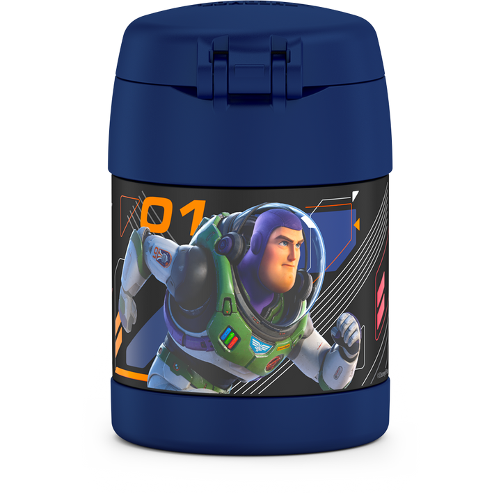 Thermos® 10oz FUNtainer® food jar in Default Title — back view showing handle and base