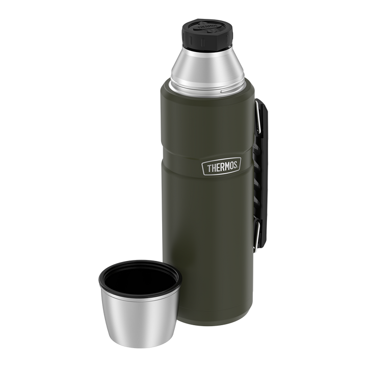 Thermos® 40oz Stainless King™ beverage bottle in Matte Stainless Steel
