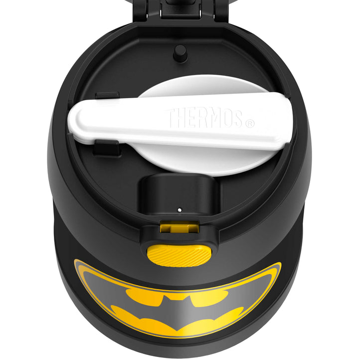 Thermos® 10oz FUNtainer® food jar in Default Title — top view showing lid opening
