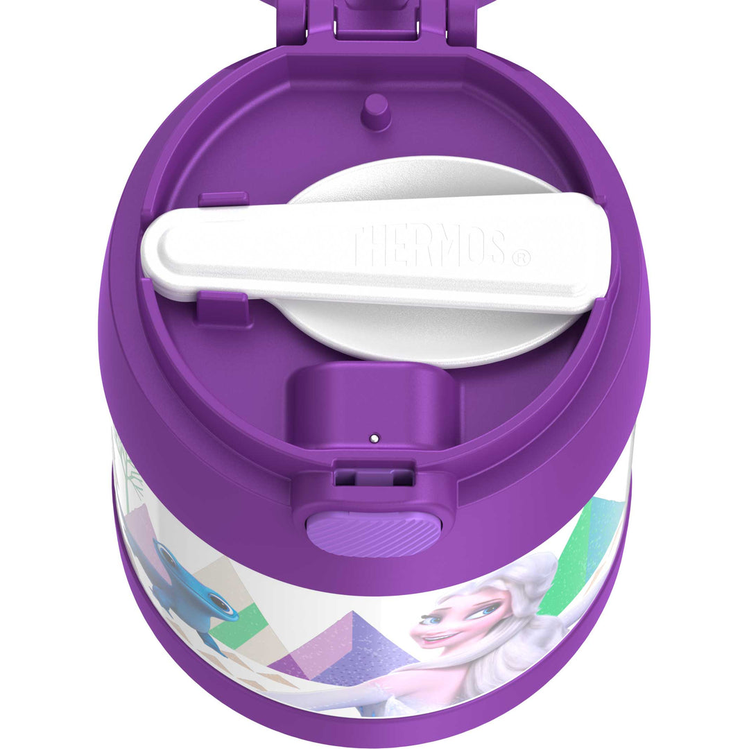 Thermos® 10oz FUNtainer® food jar in Default Title — top view showing lid opening