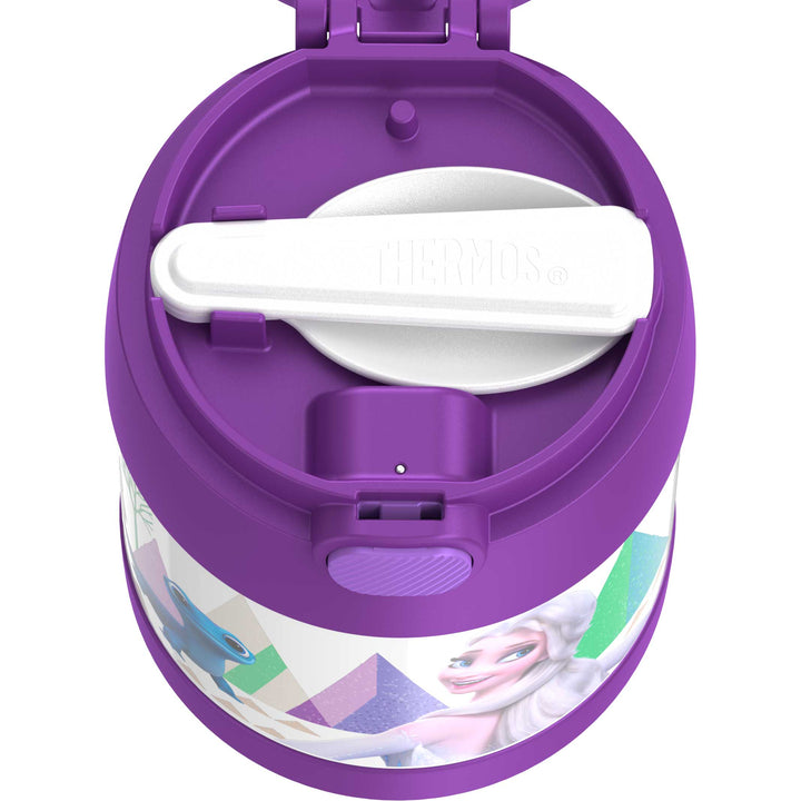 Thermos® 10oz FUNtainer® food jar in Default Title — top view showing lid opening