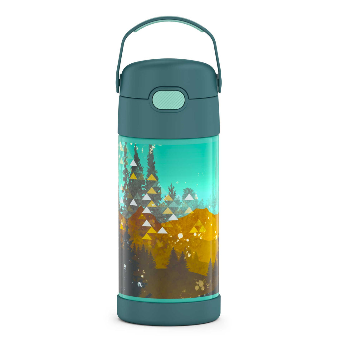Thermos® 12oz FUNtainer® water bottle in Yellow/Green