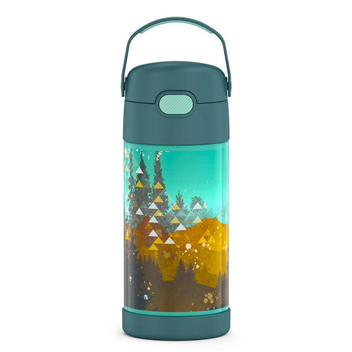 Thermos® 12oz FUNtainer® water bottle in Yellow/Green