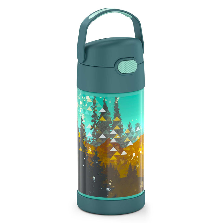 Thermos® 12oz FUNtainer® water bottle in Yellow/Green