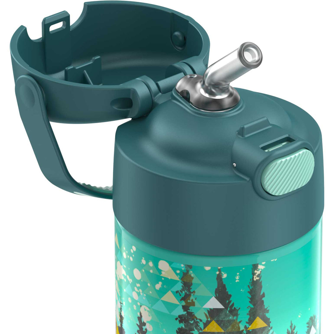 Thermos® 12oz FUNtainer® water bottle in Yellow/Green