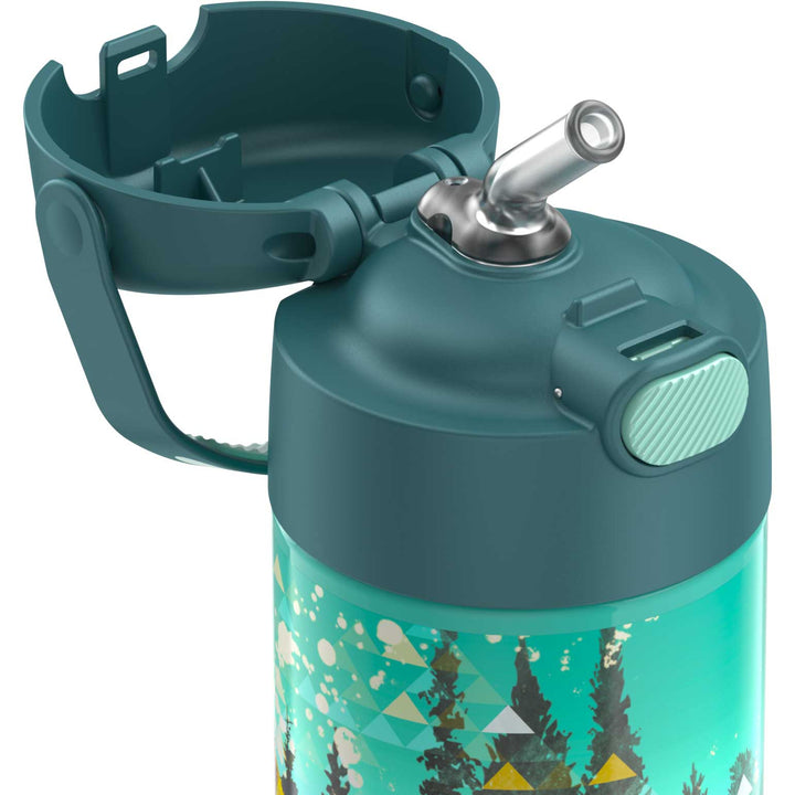 Thermos® 12oz FUNtainer® water bottle in Yellow/Green
