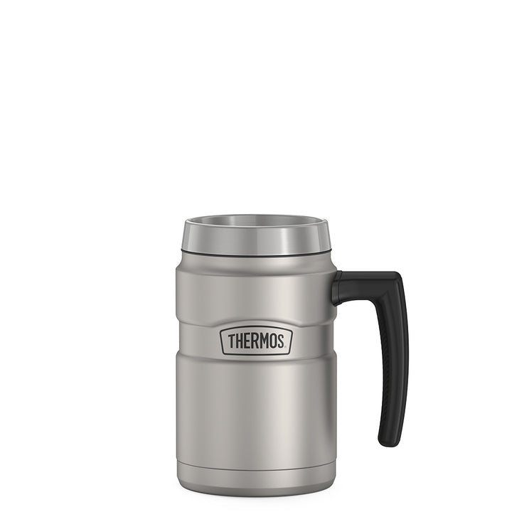 Thermos® 16oz Stainless King™ mug in Matte Stainless Steel