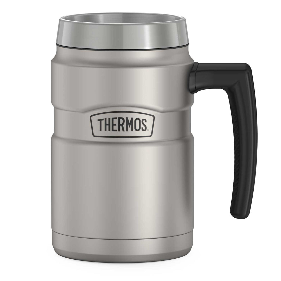 Thermos® 16oz Stainless King™ mug in Matte Stainless Steel