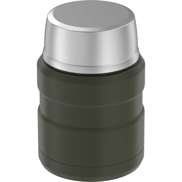 Thermos® 16oz Stainless King™ food jar in Matte Rose — back view showing handle and base