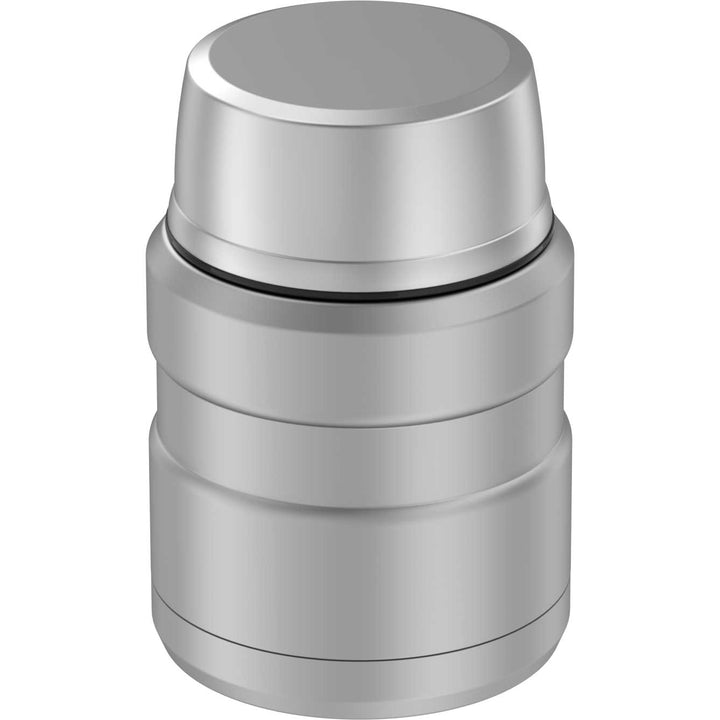 Thermos® 16oz Stainless King™ food jar in Matte Rose — back view showing handle and base